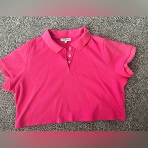 XL hot pink Express crop top